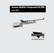 Load image into Gallery viewer, Anschütz Mod. 2027 Summer Biathlon Compressed Air Rifle Owner's Manual – Instant PDF Download