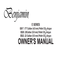 Load image into Gallery viewer, Benjamin E Series EB17 / EB20 / EB22 CO2 Pellet Airgun Owner's Manual – Instant PDF Download