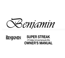 Load image into Gallery viewer, Benjamin Super Streak .177 Caliber Air Rifle Owner's Manual – Instant PDF Download