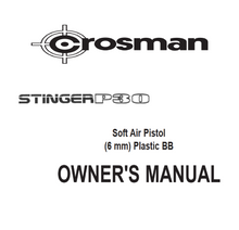 Cargar imagen en el visor de la galería, Crosman Stinger P30 Soft Air Pistol Owners manuals