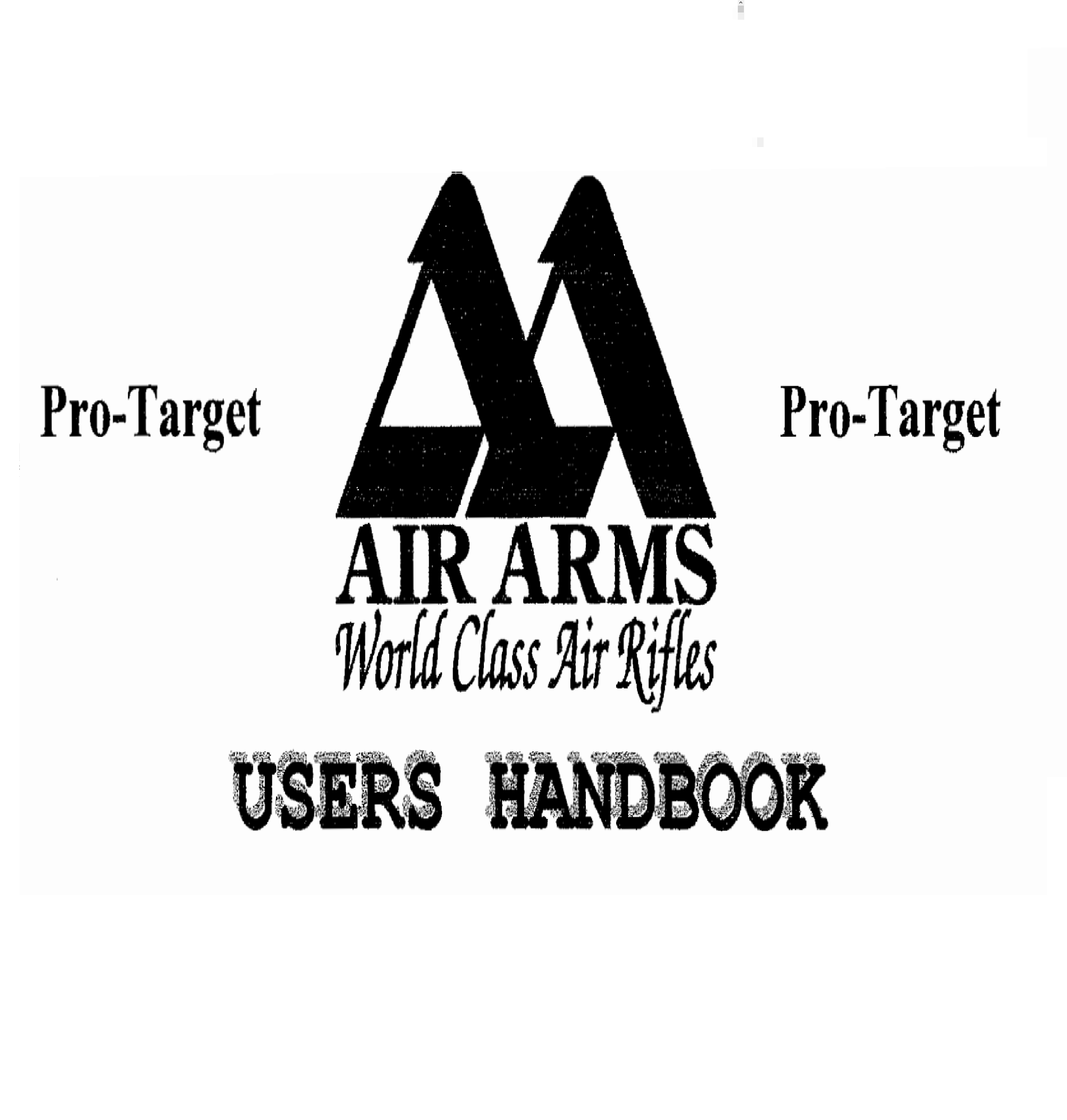 Air Arms Pro Target Users Handbook Airgun Air Rifle Gun Owners Manual