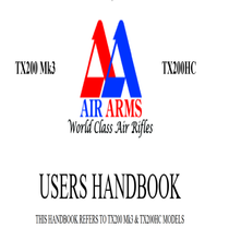 Lade das Bild in den Galerie-Viewer, Air Arms TX200 MK3 TX200HC Airgun Air Rifle Gun Pistol Owners Manual Instant Download #AirArms