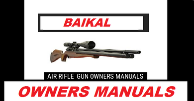 Baikal Airgun Air Rifle Gun Pistol Owners Manuals Firearms Weapons Complete Set