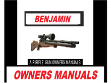 Load image into Gallery viewer, Benjamin Airgun Air Rifle Gun Pistol Owners Manuals Firearms Weapons Complete Set