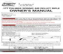 Load image into Gallery viewer, Benjamin Airgun Air Rifle Gun Pistol Owners Manuals Firearms Weapons Complete Set  LEGACY 1000