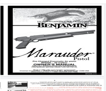 Load image into Gallery viewer, MARAUDER PISTOL Benjamin Airgun Air Rifle Gun Pistol Owners Manuals Firearms Weapons Complete Set