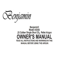 Load image into Gallery viewer, MODEL AS392 Benjamin Airgun Air Rifle Gun Pistol Owners Manuals Firearms Weapons Complete Set