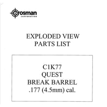 Load image into Gallery viewer, Walther Air Rifle Gun Owners Manuals Exploded Diagrams Service Maintenance And Repair crosman