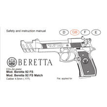 Load image into Gallery viewer, Walther Air Rifle Gun Owners Manuals Exploded Diagrams Service Maintenance And Repair