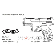 Load image into Gallery viewer, Walther Air Rifle Gun Owners Manuals Exploded Diagrams Service Maintenance And Repair