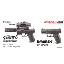 Load image into Gallery viewer, Walther Air Rifle Gun Owners Manuals Exploded Diagrams Service Maintenance And Repair