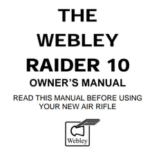 Load image into Gallery viewer, Webly Scott Air Rifle Gun Owners Manuals Exploded Diagrams Service Maintenance And Repair