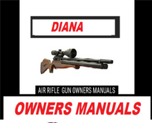 Load image into Gallery viewer, Diana Air Rifle Gun Owners Manuals Exploded Diagrams Service Maintenance And Repair