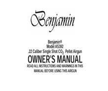 Load image into Gallery viewer, Benjamin AS392T Air Rifle Owner's Manual – Instant PDF Download
