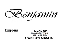 Load image into Gallery viewer, Benjamin Regal NP Model BS1K77XNP .177 Caliber Air Rifle Owner's Manual – Instant PDF Download
