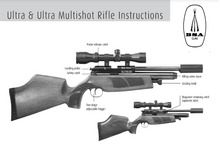 Load image into Gallery viewer, BSA Ultra &amp; Ultra Multishot Air Rifle Owners Manual &amp; Exploded Parts Diagram
