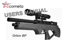 Load image into Gallery viewer, Cometa Orion BP Air Rifle Owners Manuals &amp; Exploded Parts Diagrams – Instant PDF Download
