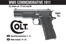 Load image into Gallery viewer, Colt WWII Commemorative Pistol Owners Manual – Instant PDF Download
