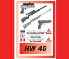 Load image into Gallery viewer, Weihrauch HW45 Air Pistol Owners Manual &amp; Exploded Parts Diagram – Instant PDF Download
