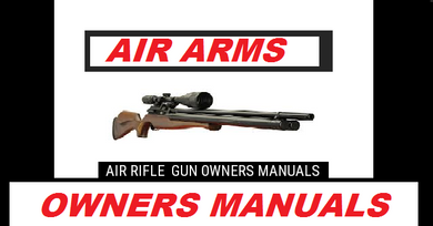 Air Arms Airgun Air Rifle Gun Pistol Owners Manuals Firearms Weapons Complete Set