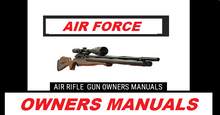 Cargar imagen en el visor de la galería, Air Force Airgun Air Rifle Gun Pistol Owners Manuals Firearms Weapons Complete Set

