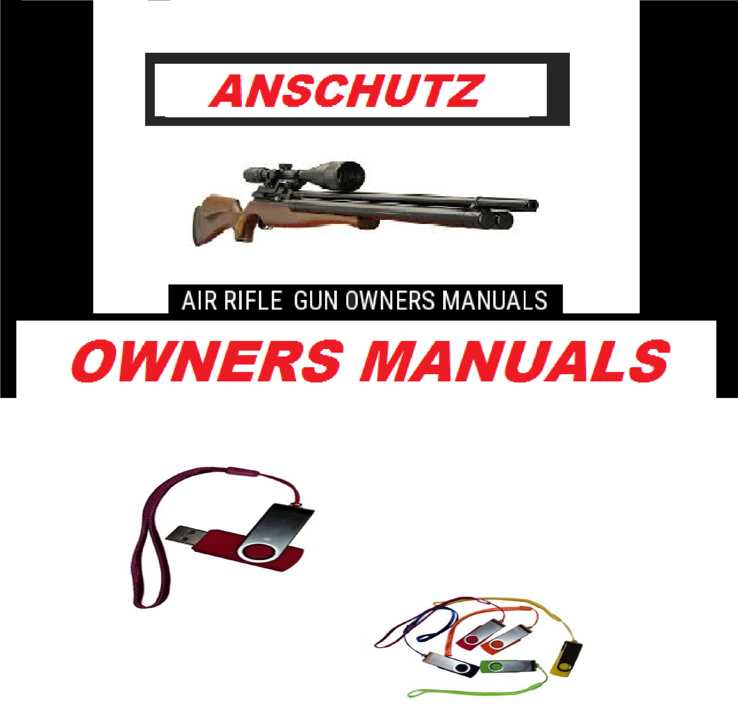 Anschutz Airgun Air Rifle Gun Pistol Owners Manuals Firearms Weapons Complete Set