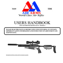 Load image into Gallery viewer, Air Arms S410 TDR series  Airgun Air Rifle Gun Pistol Owners Manual Instant Download #AirArms
