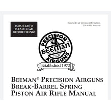 Cargar imagen en el visor de la galería, Beeman  Airgun Air Rifle Gun Pistol Owners Manuals Firearms Weapons Complete Set
