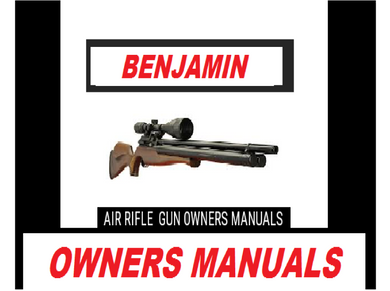 Benjamin Airgun Air Rifle Gun Pistol Owners Manuals Firearms Weapons Complete Set