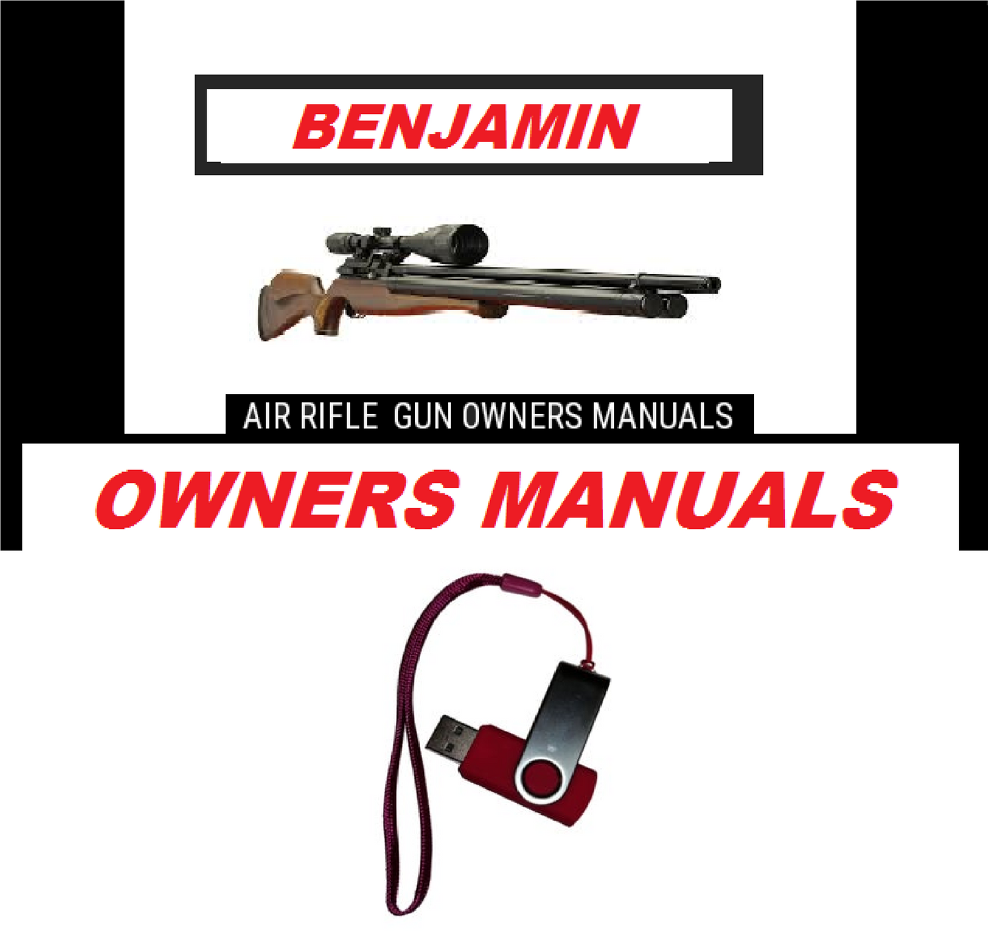 Benjamin Airgun Air Rifle Gun Pistol Owners Manuals Firearms Weapons Complete Set