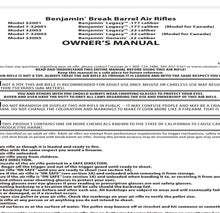 Cargar imagen en el visor de la galería, BREAK BARREL Benjamin Airgun Air Rifle Gun Pistol Owners Manuals Firearms Weapons Complete Set

