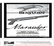 Cargar imagen en el visor de la galería, MARAUDER PISTOL Benjamin Airgun Air Rifle Gun Pistol Owners Manuals Firearms Weapons Complete Set
