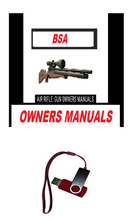 Load image into Gallery viewer, BSA Air Rifle Gun Owners Manuals Exploded Diagrams Service Maintenance And Repair
