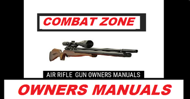 Combat Zone Stryker Pistol Air Rifle Gun Owners Manuals
