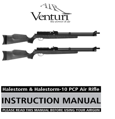 Air Venturi Halestorm & Halestorm-10 PCP Air Rifle Air Rifle Gun Owners Manual
