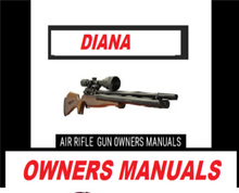 Load image into Gallery viewer, Diana Air Rifle Gun Owners Manuals Exploded Diagrams Service Maintenance And Repair

