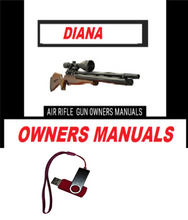 Cargar imagen en el visor de la galería, Diana Air Rifle Gun Owners Manuals Exploded Diagrams Service Maintenance And Repair usb
